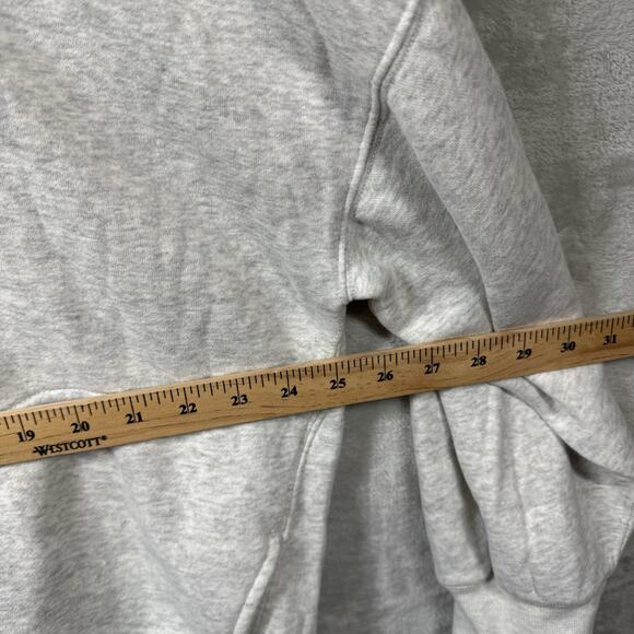 Abercrombie & Fitch New Sweatshirt Pullover Hoodie Women Sz L Heather Lite Gray - Picture 7 of 10